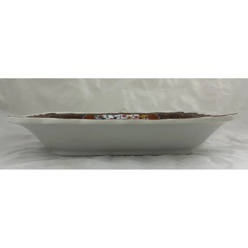 Arita-Style Japanese Porcelain Baking Serving Dish 8.5